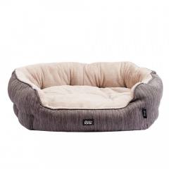 Лежак для собак и кошек мелких и средних пород, 75х60х24 см, серый