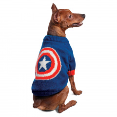 Свитер для собак Marvel Капитан Америка XS синий (унисекс)