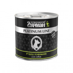 Platinum Line Влажный корм (консервы) для собак всех пород, говяжий рубец в желе, 240 гр.