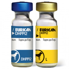 Эурикан DHPPI+L против чумы плотоядных, парвовирусного энтерита,инфекционного гепатита, парагриппа и лептоспироза собак