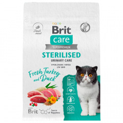 Care Sterilised Сухой корм для стерилизованных кошек, с индейкой и уткой, 400 гр.