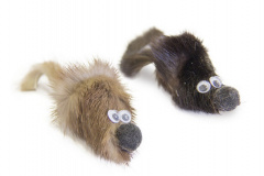 Игрушка Мышка норковая (с натуральной норкой), 5 см (2 шт)
