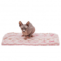 Плед для кошек и собак мелких и средних пород, 70х50 см, розовый