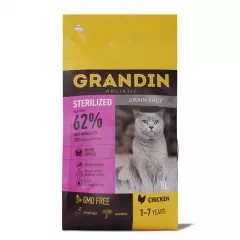 Sterilized Grain free Корм сухой для кастрированных котов и стерилизованных кошек в возрасте от 1 года до 7 лет, с курицей, 10 кг