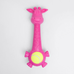 Игрушка для собак Жираф с мячом, 27,5 см