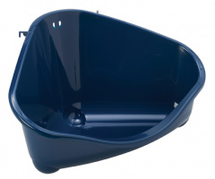 Модерна Угловой туалет большой голубой