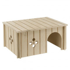 Дом деревянный для кроликов Sin 4646, 33x23,6x16 см
