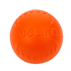Игрушка для собак Мяч диаметр 8,5 см средний оранжевый, для собак средних пород (снаряд)