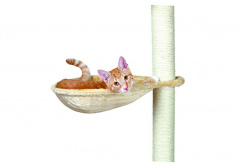 Гамак подвесной для кошачьего домика для кошек всех размеров, 46х40х2 см, бежевый