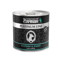Platinum Line Влажный корм (консервы) для собак всех пород, калтыки и языки в желе, 240 гр.