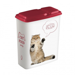 Контейнер для хранения сухого корма для кошек, 2,3 л