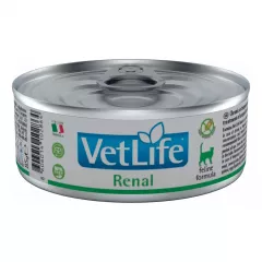 Vet Life Renal диетический влажный корм для кошек при почечной недостаточности, с курицей, 85г