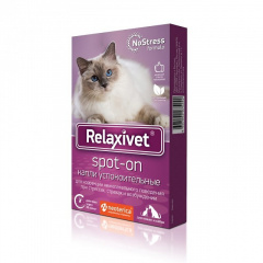 Релаксивет Spot-on капли на холку успокоительные для кошек и собак 4пип/уп