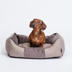 Лежак со съемным чехлом для собак и кошек, 60х45х16 см