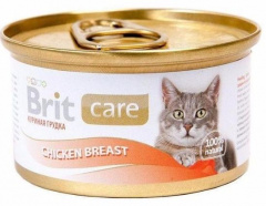 Care Влажный корм (консервы) для кошек, с куриной грудкой, 80 гр.