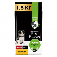 Medium Puppy Сухой корм для щенков средних пород, с высоким содержанием курицы, 1,5 кг