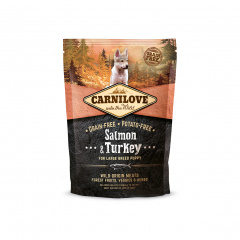 Salmon <(>&<)> Turkey For Large Breed Puppy корм для щенков крупныхпород,беззерновой с лососем и индейкой, 1,5 кг