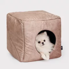 Дом-куб для кошек и собак Бархан, 36х36х36 см