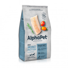 Adult Monoprotein Сухой корм для собак средних и крупных пород, белая рыба, 2 кг