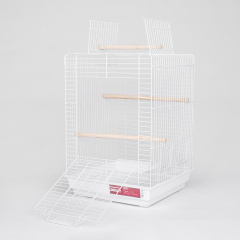 Клетка для птиц, 40х40х58 см, белая