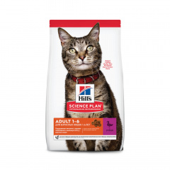 Science Plan Сухой корм для взрослых кошек для поддержания жизненной энергии и иммунитета, с уткой, 1,5 кг