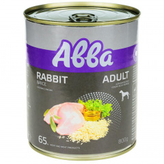 Premium Adult Консервы для собак средних и крупных пород, с кроликом и рисом, 800 гр.