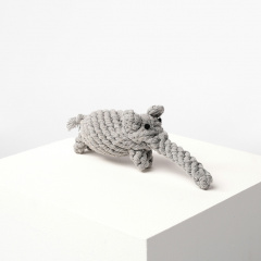 Вязаная игрушка их хлопка - Animals, Модель: Elephant (серый)