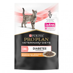 Влажный диетический корм (пауч) для кошек при сахарном диабете, с курицей в соусе, 850 гр.