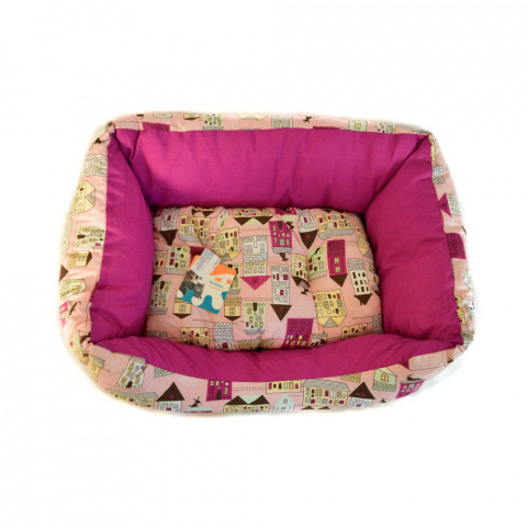 Лежак с бортами прямоугольный для кошек и собак мелких и средних пород Coccolo 50, 55х45х20 см, цвет в ассортименте 1