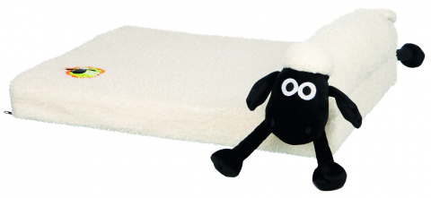 Лежак-Софа для животных Shaun the sheep, кремовый с декором, 60х40 см