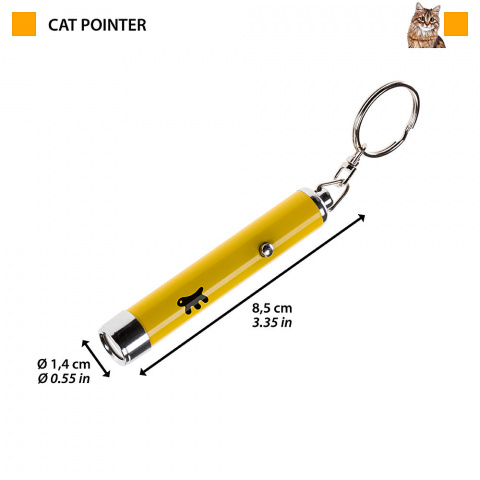 Игрушка со светящимся LED-лучом для кошек Cat Pointer, 8,5 см 2