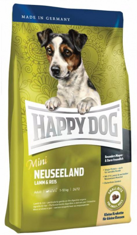 Mini Neuseeland корм для собак мелких пород весом до 10 кг при чувствительном пищеварении, с ягненком и рисом, 4 кг