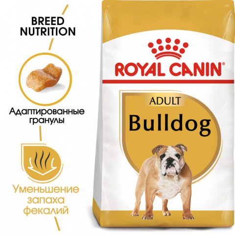 Bulldog Adult корм для английских бульдогов старше 12 месяцев, 12 кг 3