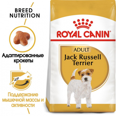 Jack Russell Terrier Adult корм для собак породы джек-рассел-терьер в возрасте от 10 месяцев, 500 г 1