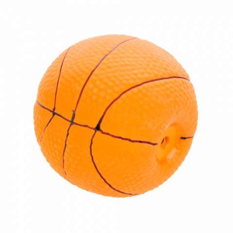 Игрушка для собак Мяч баскетбольный, латекс, оранжевый 7 см