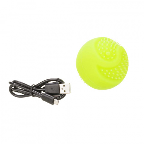 Игрушка для собак Мяч светящийся USB зарядка зеленый 6,5 см