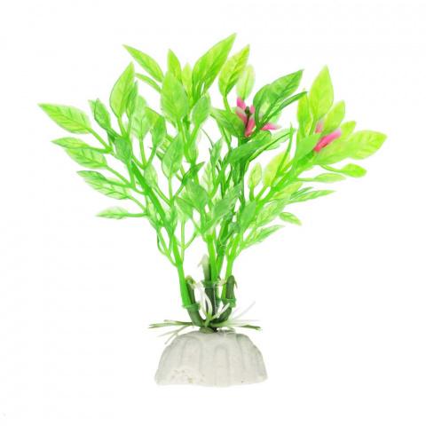 Растение зеленое с цветочками 8см