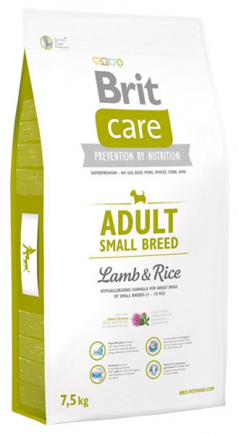 Care Adult Small Breed Сухой корм для собак мелких пород (1-10 кг), с ягненком и рисом, 7,5 кг