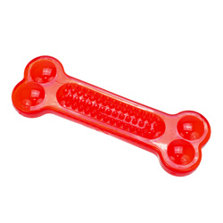 Игрушка для собак Косточка красная, 15 см