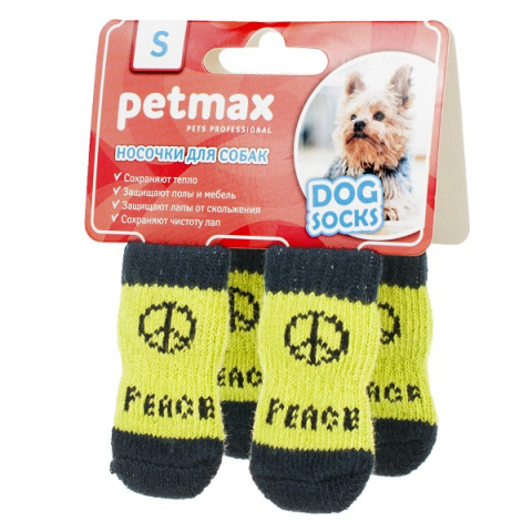 Носки для собак WanTalk Peace M зеленый (унисекс)