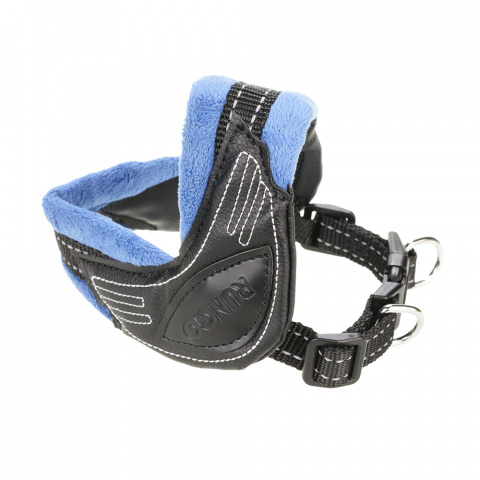 Шлейка для собак флис Easy-fit синяя XS