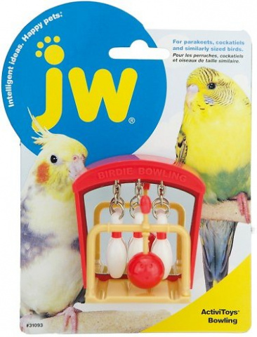 JW31093 Игрушка д/птиц - Птичий боулинг, пластик Activitoy BirdieBowling 1
