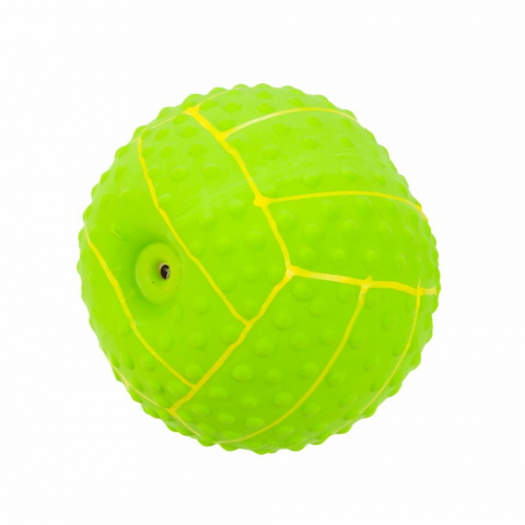 Игрушка для собак Мяч волейбольный, латекс, зеленый 7 см