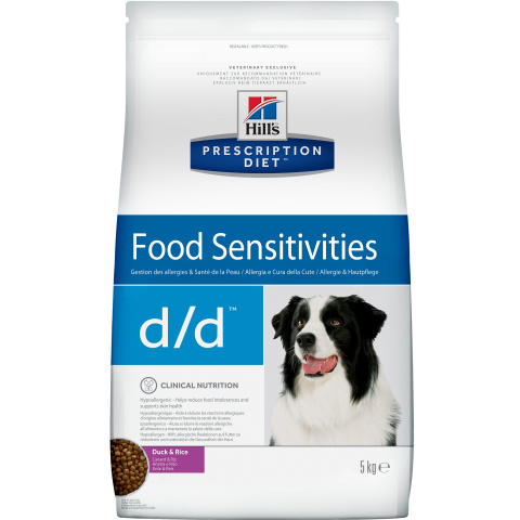 Prescription Diet d/d Food Sensitivities сухой корм для собак, с уткой и рисом, 5кг