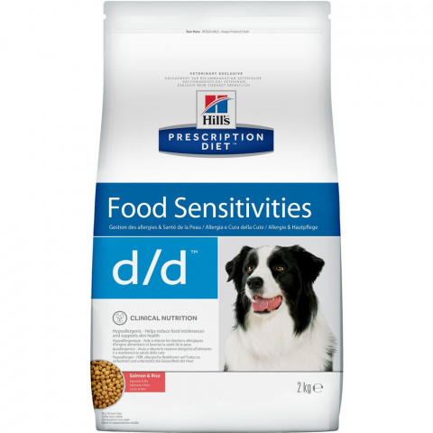 Prescription Diet d/d Food Sensitivities сухой корм для собак, с лососем и рисом, 2кг