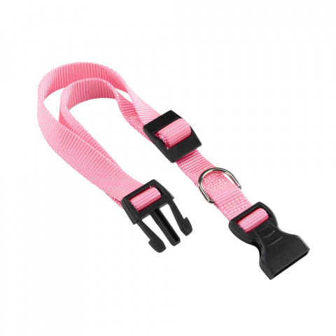 Ошейник с пластиковым креплением для собак средних пород Club, A: 36-56 см, B: 20 мм, розовый
