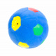 Превью Игрушка для собак Мяч футбольный, латекс, синий 8 см