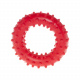 Превью Игрушка для собак Кольцо резиновое с шипами красное 7,6 см