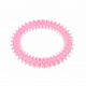 Превью Игрушка для собак Кольцо массажное, розовое, 11 см