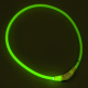 Превью Ошейник для собак средних пород светящийся USB зарядка зеленый 0,8x50 см 2